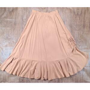 Vintage 1970’s 80’s 100% Cotton A-line Peasant Hippie Prairie Skirt Size 3 SM